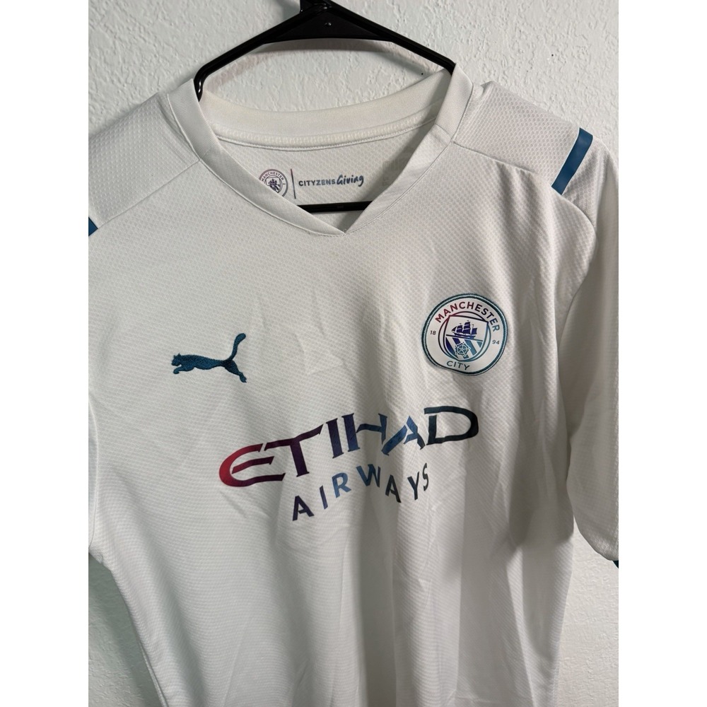 MANCHESTER CITY 2021 2022 #7 Sterling FOOTBALL SHIRT SOCCER JERSEY PUMA 2XL - Picture 3 of 13